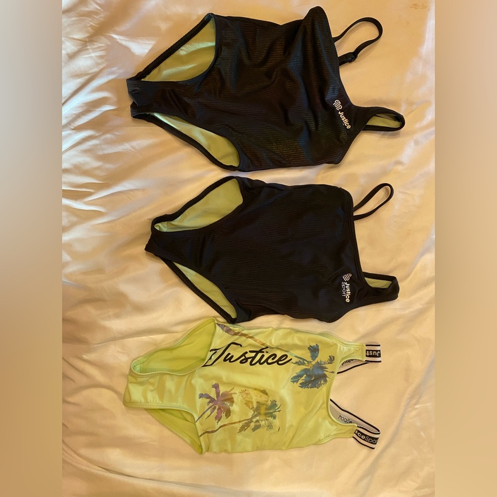 Justice swim suits girls size 3-4 toddler